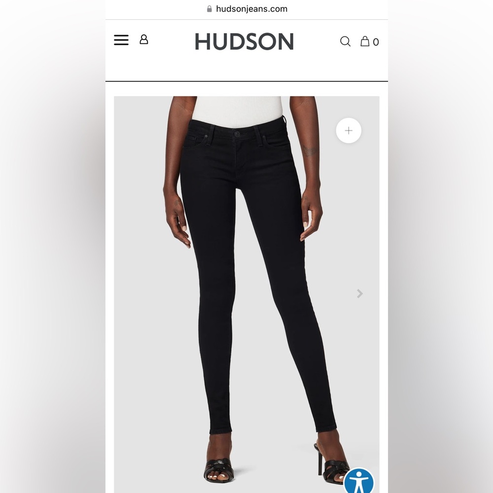 Hudson Krista low rise super skinny jean, size 29